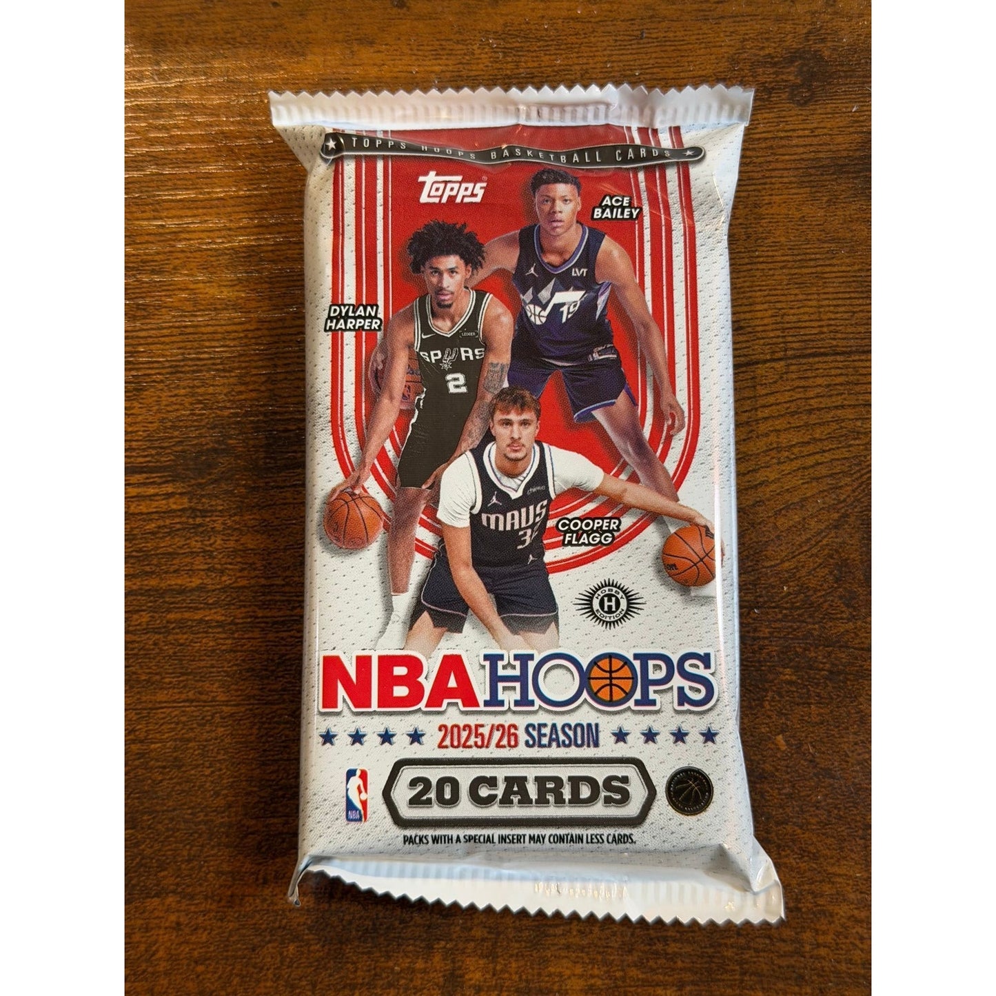 2025-26 Topps NBA Hoops Basketball Jumbo Pack (Flagg/Kon/VJ/Harper)