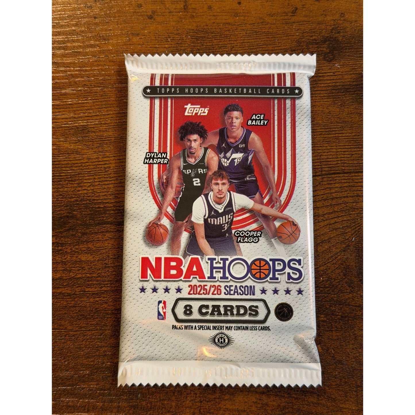 2025-26 Topps NBA Hoops Basketball Hobby Pack (Flagg/Kon/VJ/Harper)