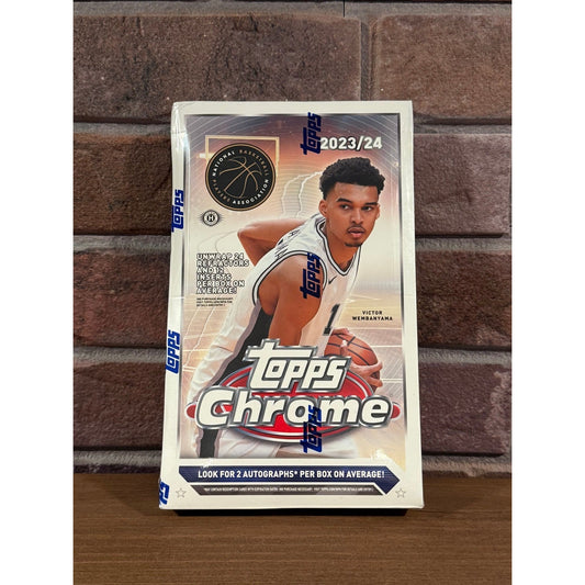 2023 Topps Chrome NBA Basketball Hobby Box (Wemby RC/Auto Chase)