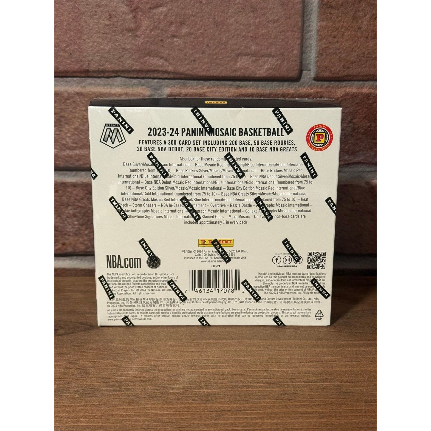 2023-24 Mosaic NBA Basketball International Hobby Box (Wemby Rookie Chase)