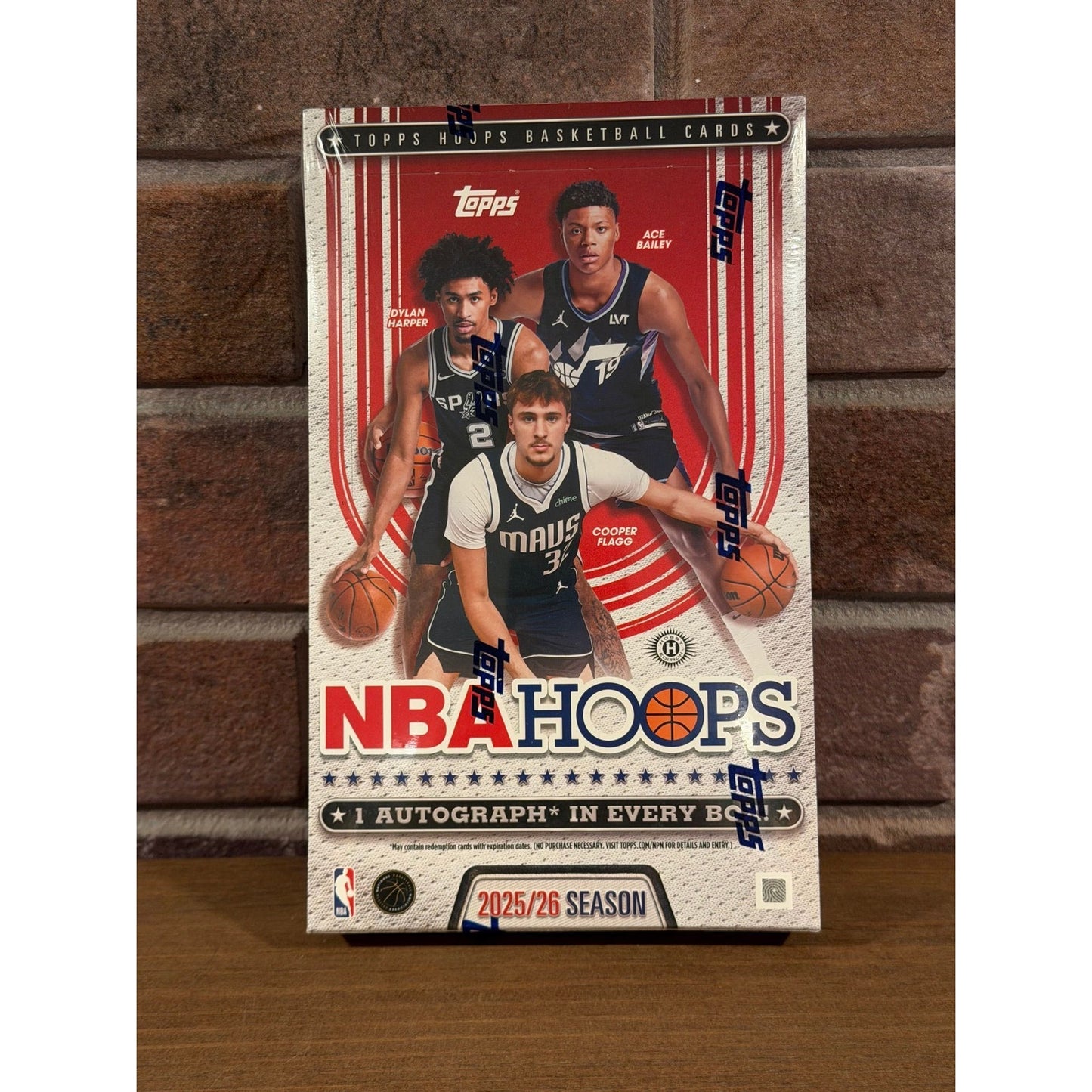 2025-26 Topps NBA Hoops Basketball Hobby Box (Flagg/Kon/VJ/Harper)